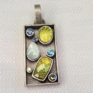 Lia Sophia Silver Tone Pendant Slide